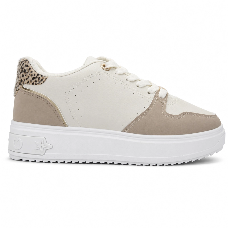 ZAPATILLA BEIGE MUJER URBANO CHALADA STAR - 1