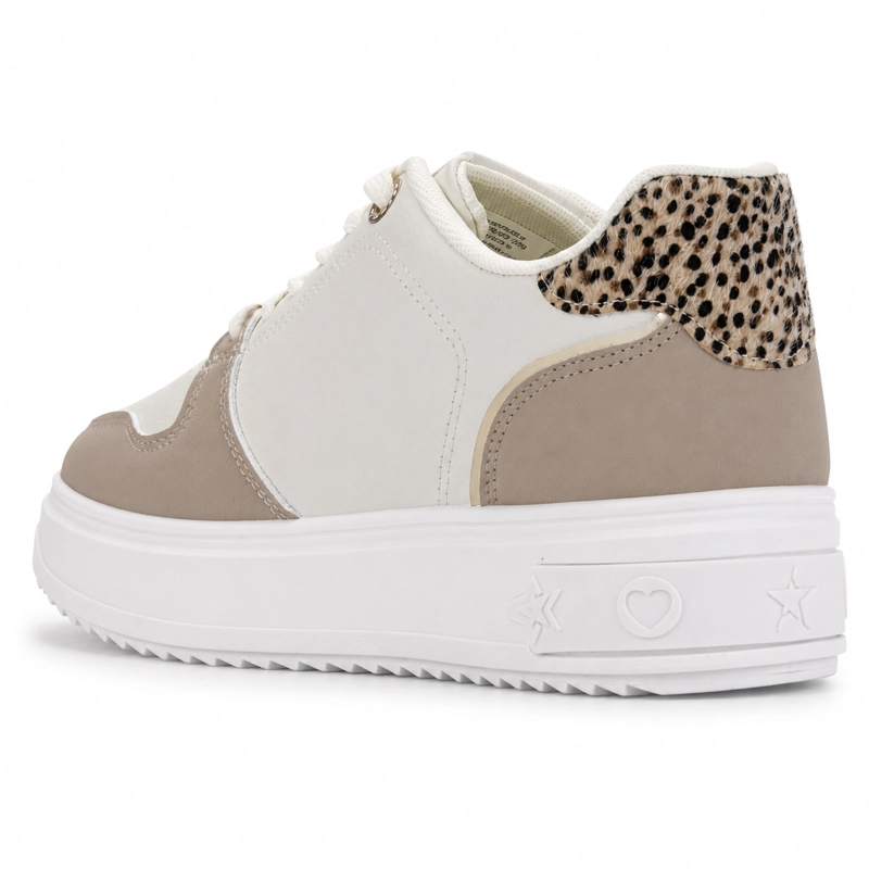 ZAPATILLA BEIGE MUJER URBANO CHALADA STAR - 4