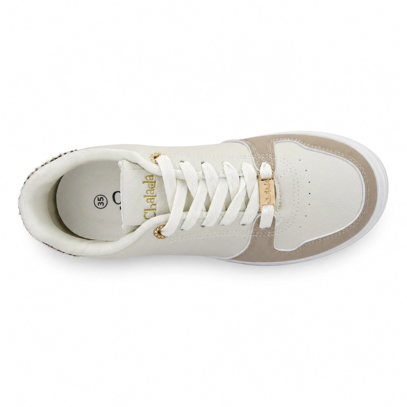 ZAPATILLA BEIGE MUJER URBANO CHALADA STAR - 5