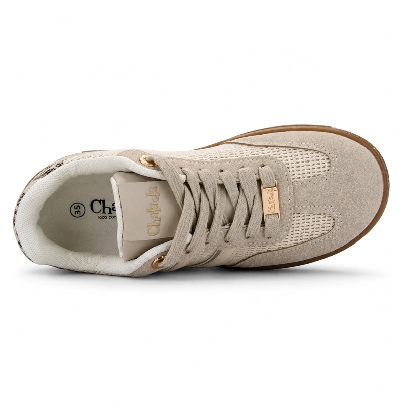 ZAPATILLA BEIGE MUJER URBANO CHALADA ANTU - 5