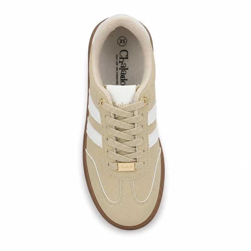 ZAPATILLA BEIGE MUJER URBANO CHALADA ANTU - 5