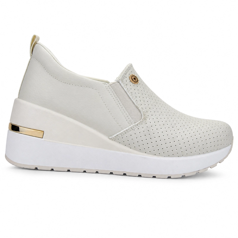 ZAPATILLA BEIGE MUJER URBANO CHALADA BOLKI - 1
