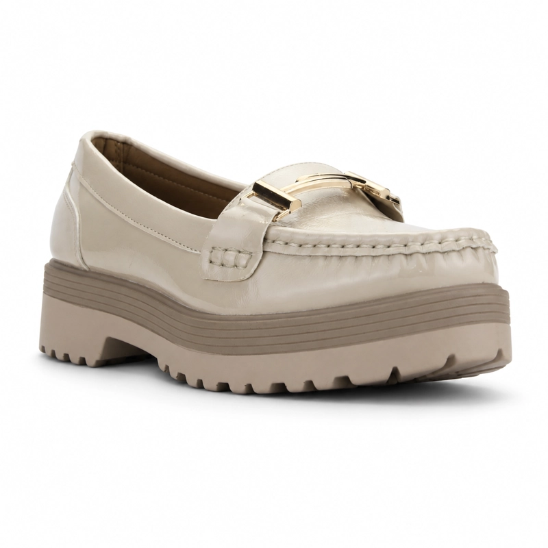 MOCASIN BEIGE MUJER CASUAL CHALADA GRAND - 3