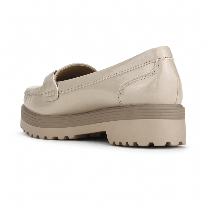 MOCASIN BEIGE MUJER CASUAL CHALADA GRAND - 4