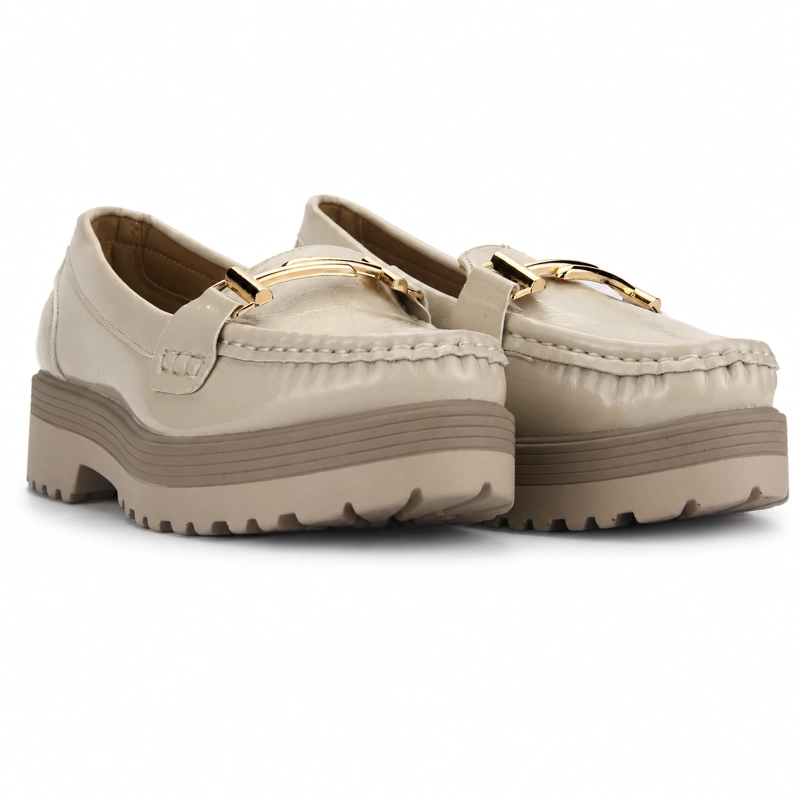 MOCASIN BEIGE MUJER CASUAL CHALADA GRAND - 7