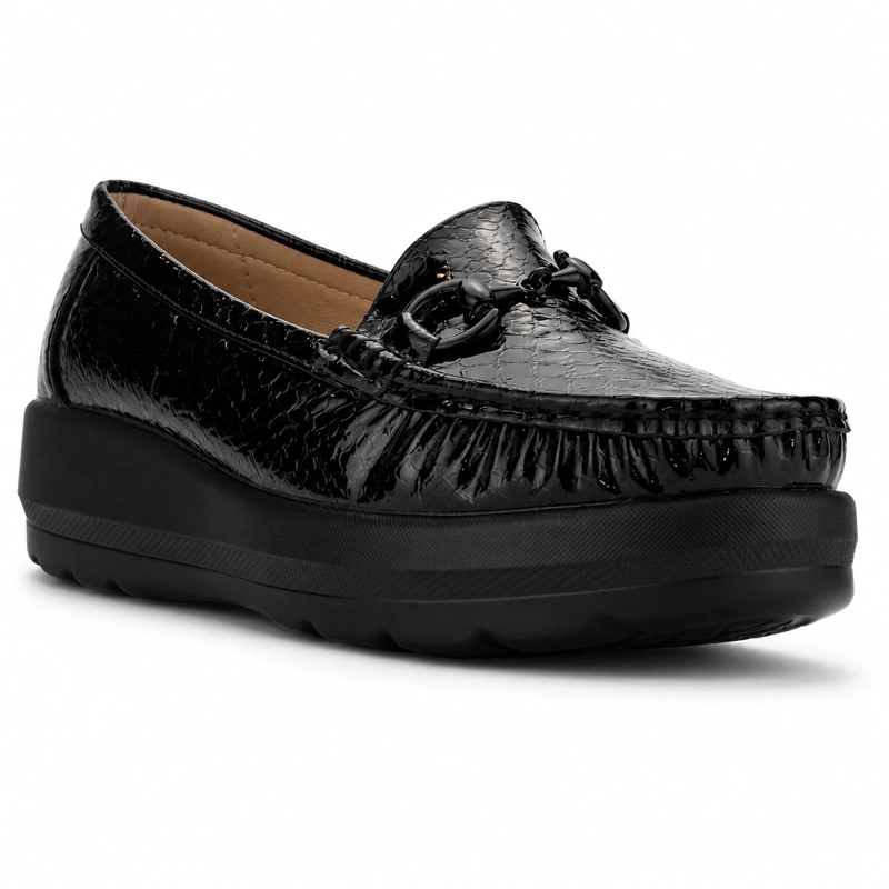 MOCASIN NEGRO MUJER CASUAL CHALADA CANDA - 3