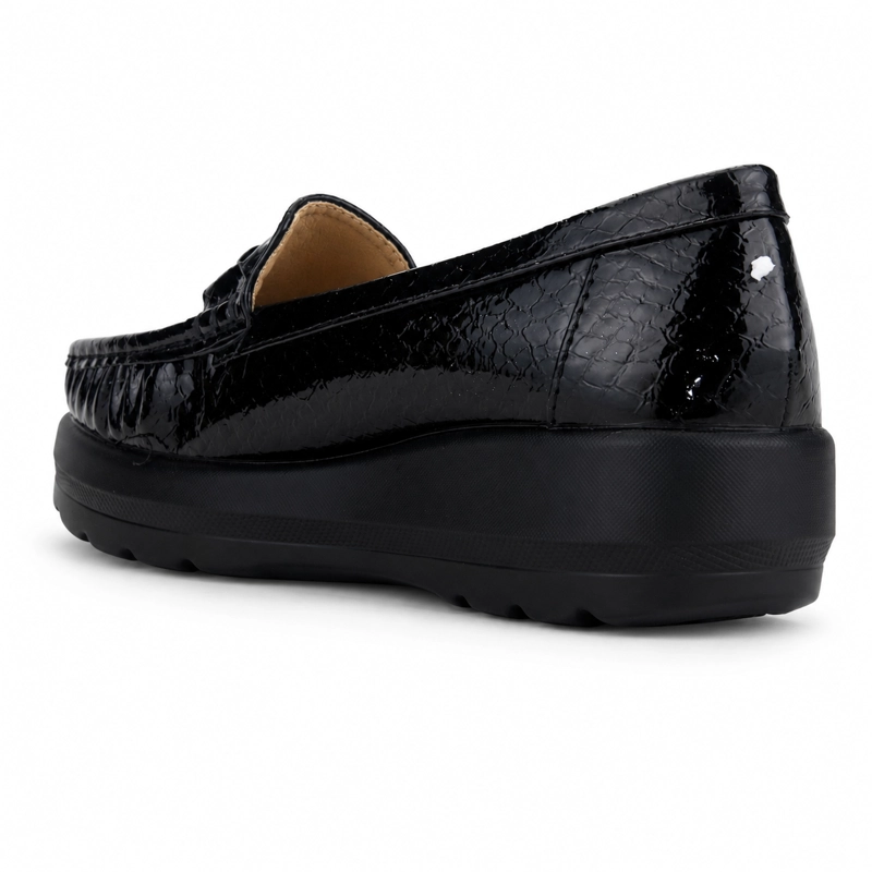 MOCASIN NEGRO MUJER CASUAL CHALADA CANDA - 4