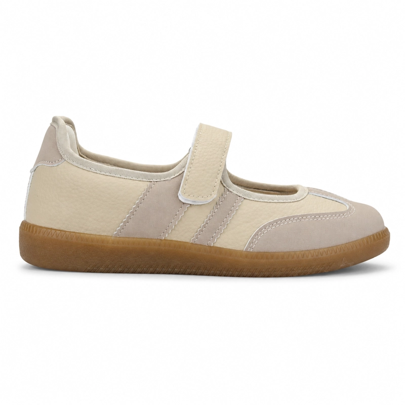 ZAPATILLA BEIGE MUJER URBANO CHALADA ANTULOW - 1