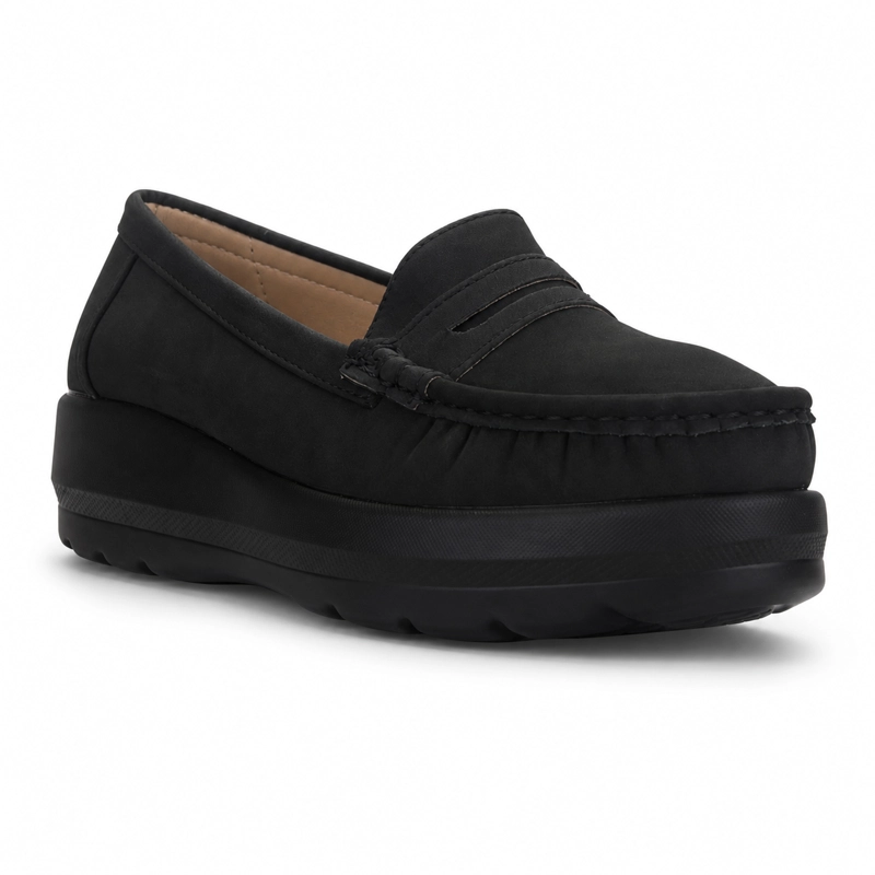 MOCASIN NEGRO MUJER CASUAL CHALADA CANDA - 3