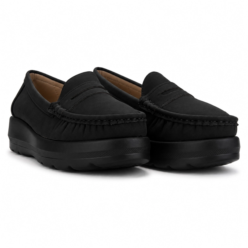 MOCASIN NEGRO MUJER CASUAL CHALADA CANDA - 6