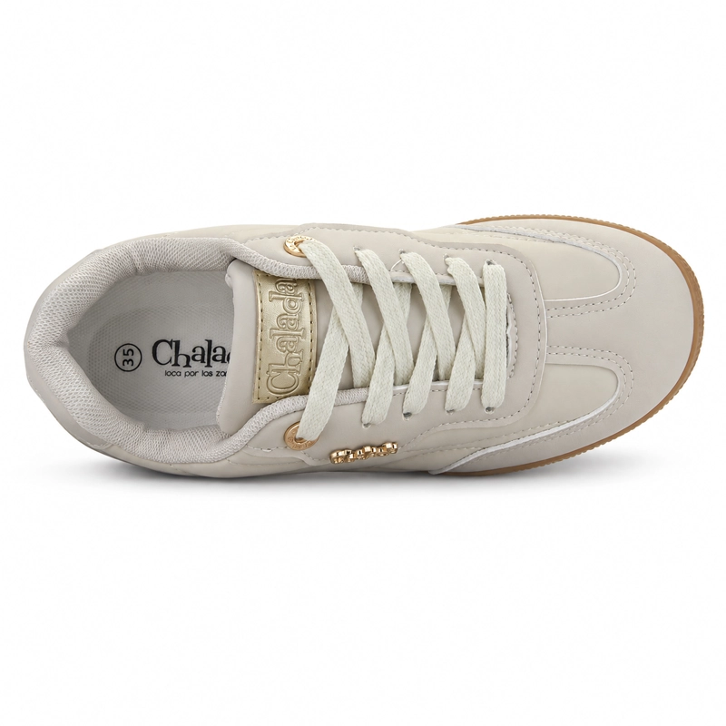 ZAPATILLA BEIGE MUJER URBANO CHALADA SHADOW - 4