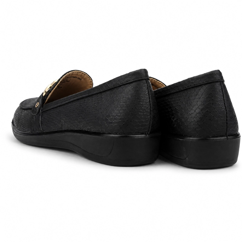 MOCASIN NEGRO MUJER CASUAL CHALADA DENZEN - 7