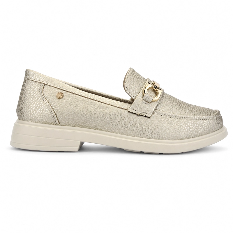 MOCASIN DORADO MUJER CASUAL CHALADA PAROLE - 1