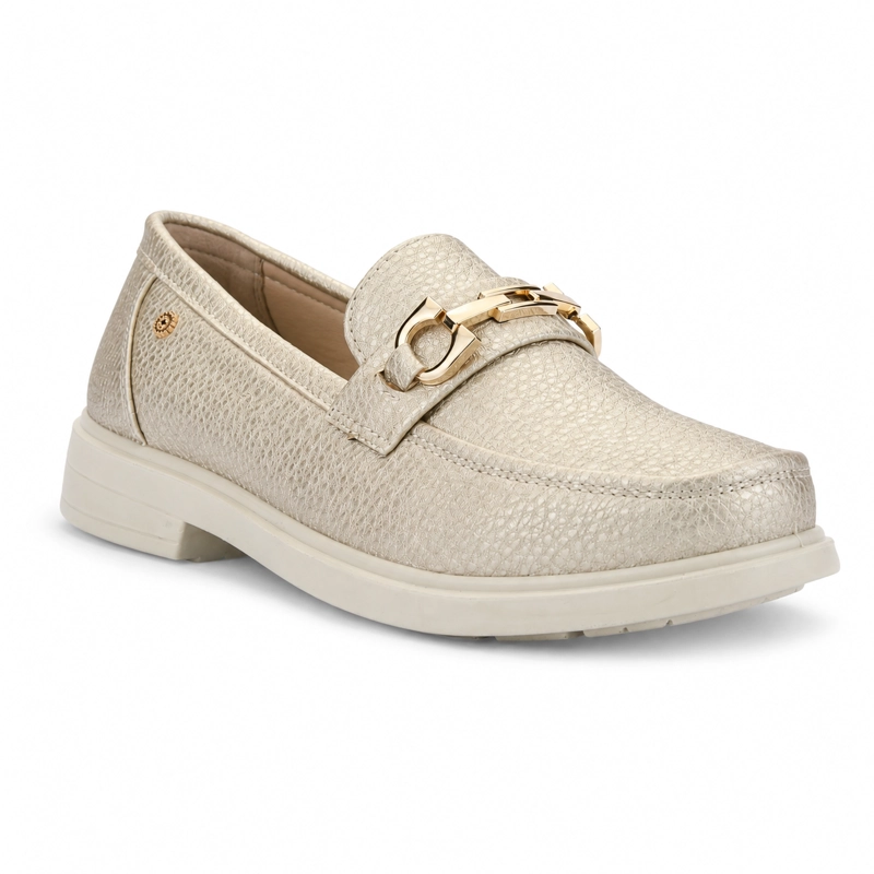 MOCASIN DORADO MUJER CASUAL CHALADA PAROLE - 3