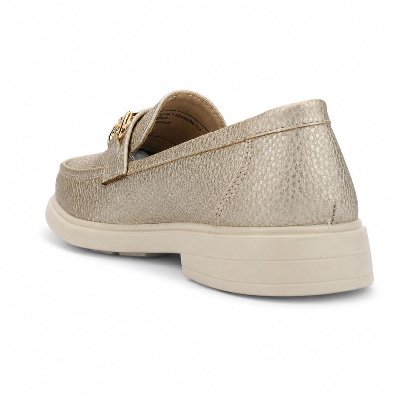 MOCASIN DORADO MUJER CASUAL CHALADA PAROLE - 4