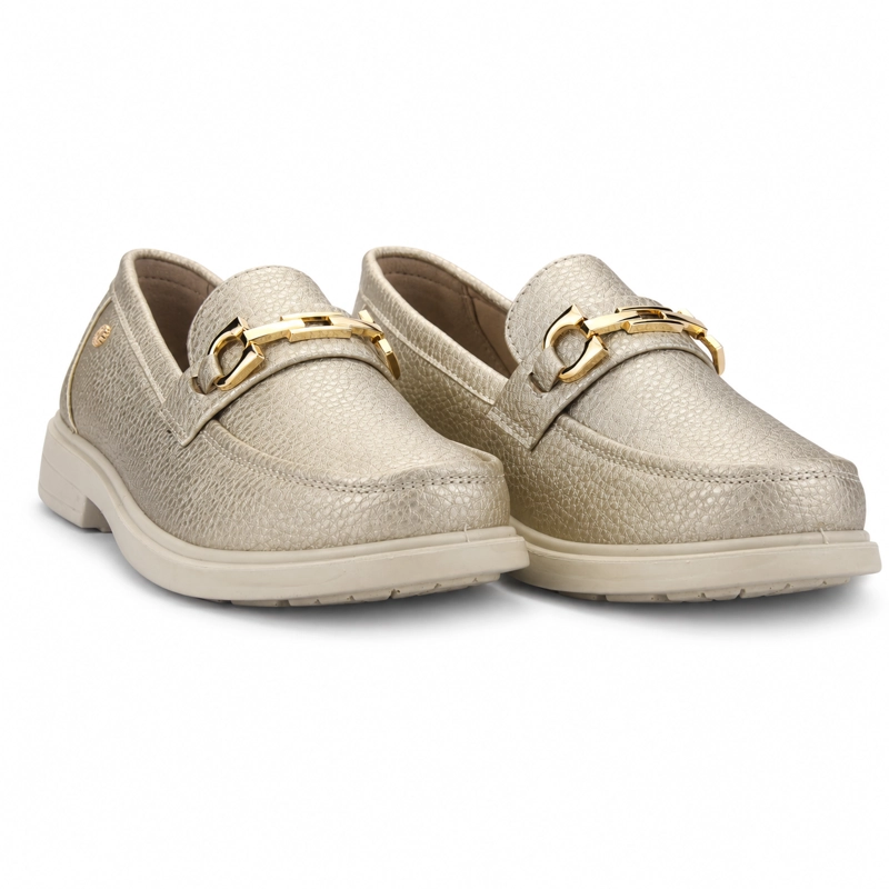 MOCASIN DORADO MUJER CASUAL CHALADA PAROLE - 6