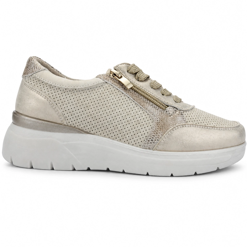 ZAPATILLA BEIGE MUJER URBANO CHALADA NUKI - 1