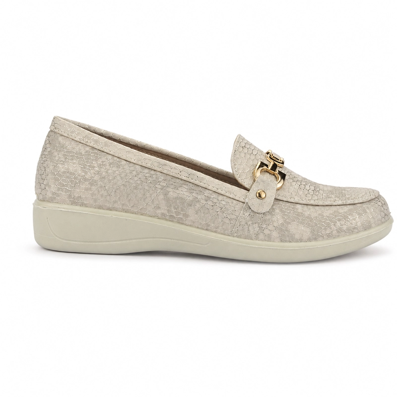 MOCASIN BEIGE MUJER CASUAL CHALADA DENZEN - 1