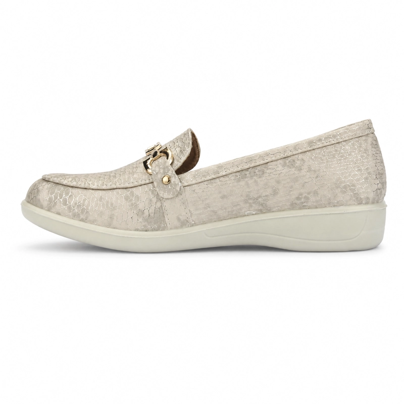 MOCASIN BEIGE MUJER CASUAL CHALADA DENZEN - 2