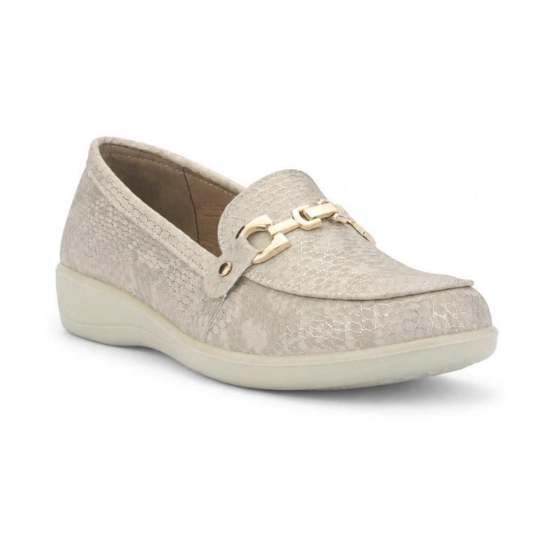 MOCASIN BEIGE MUJER CASUAL CHALADA DENZEN - 3