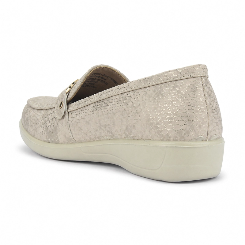 MOCASIN BEIGE MUJER CASUAL CHALADA DENZEN - 4