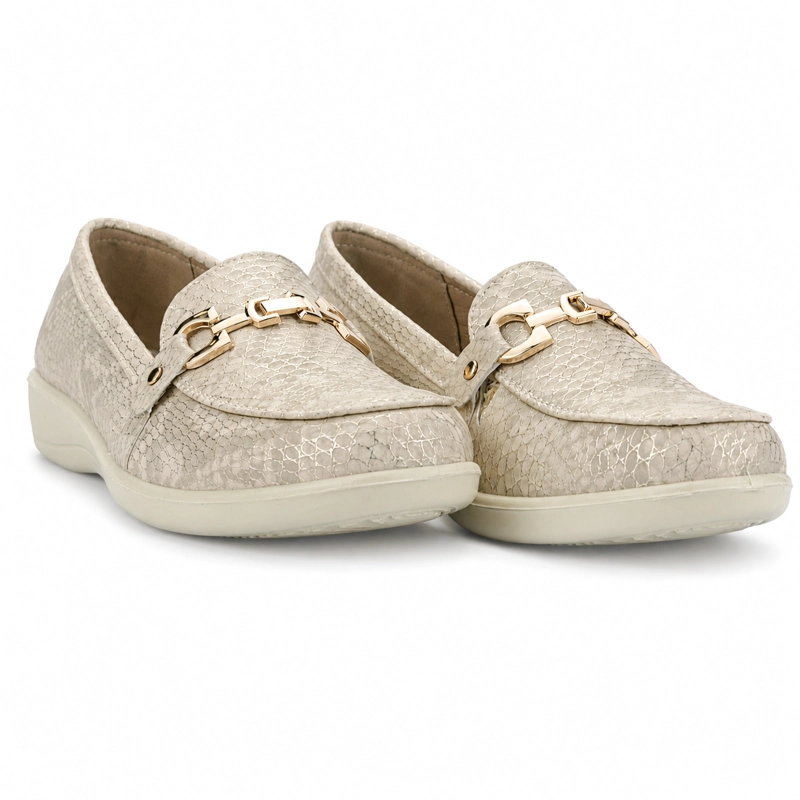 MOCASIN BEIGE MUJER CASUAL CHALADA DENZEN - 6