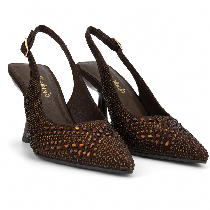 ZAPATO CAFE  MUJER CASUAL CHALADA REBI - 5