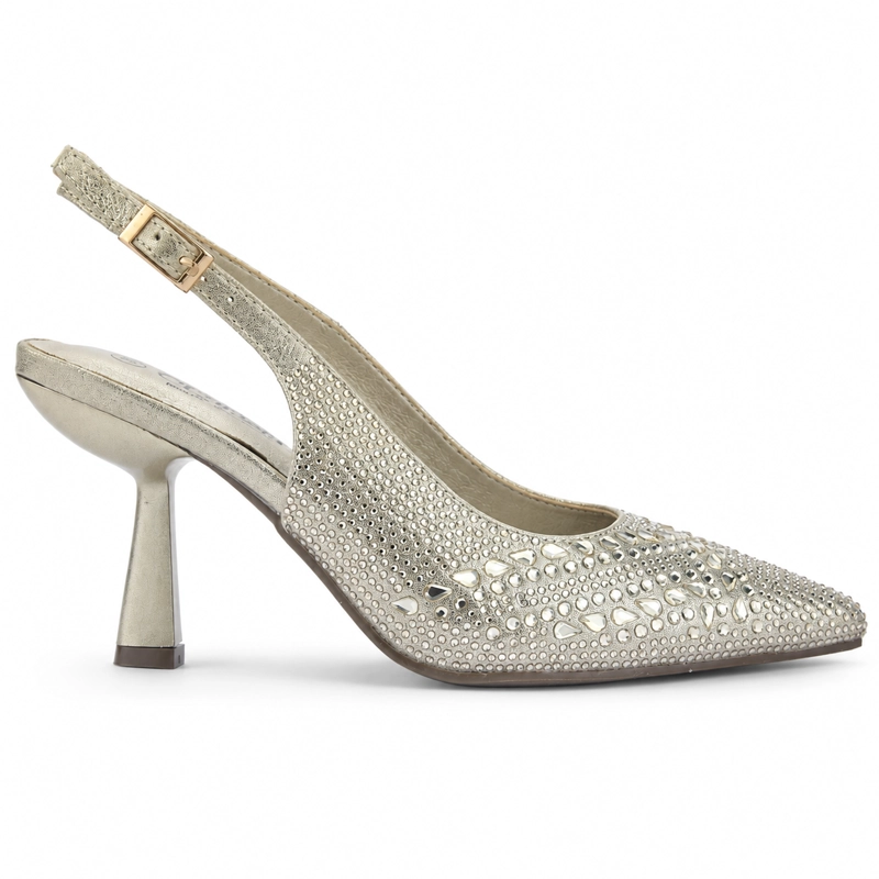 ZAPATO DORADO MUJER CASUAL CHALADA REBI - 1