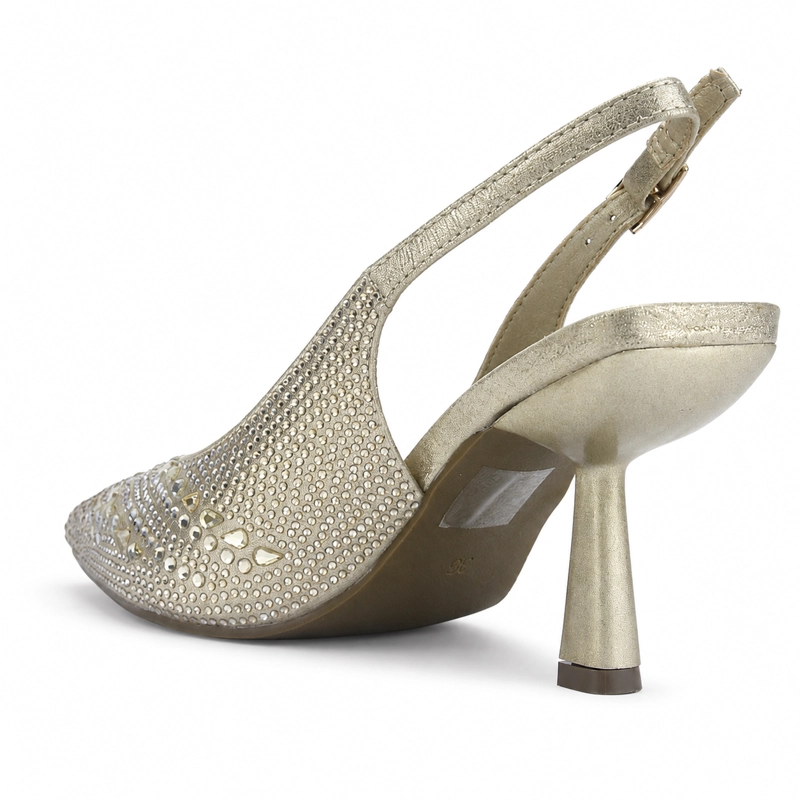 ZAPATO DORADO MUJER CASUAL CHALADA REBI - 4