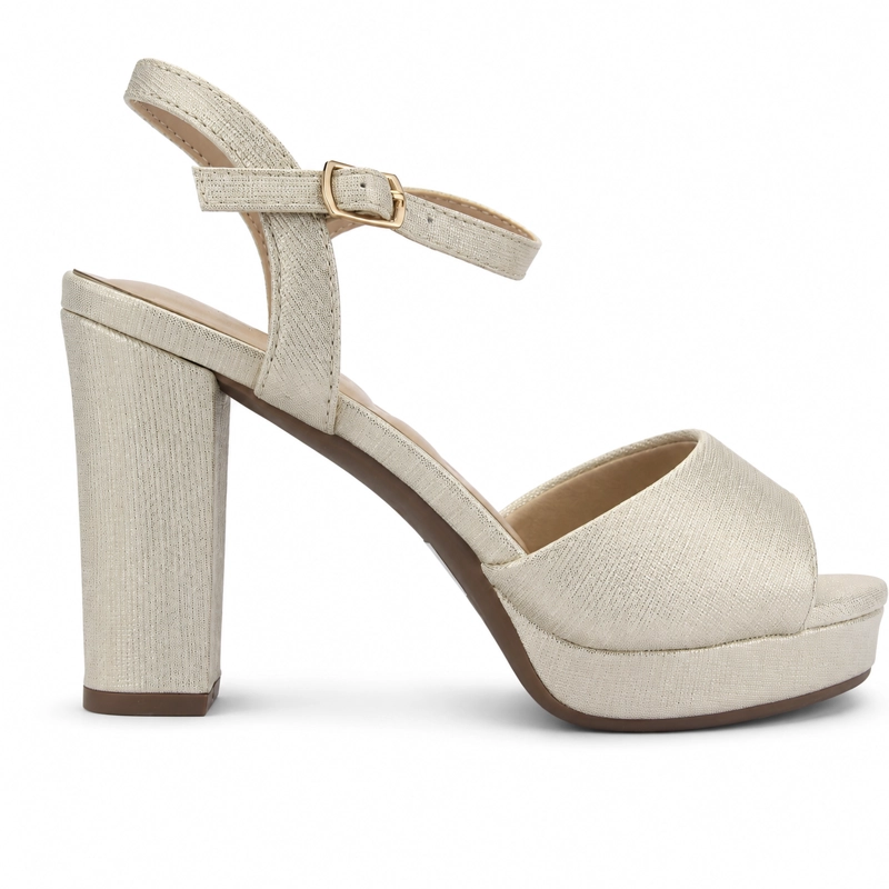 SANDALIA DORADO MUJER CASUAL CHALADA VOCE - 1
