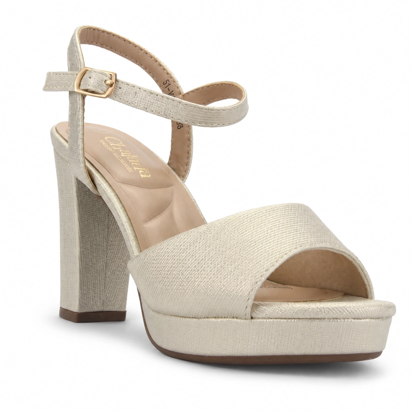 SANDALIA DORADO MUJER CASUAL CHALADA VOCE - 3