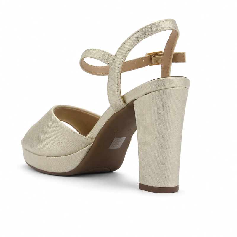 SANDALIA DORADO MUJER CASUAL CHALADA VOCE - 4