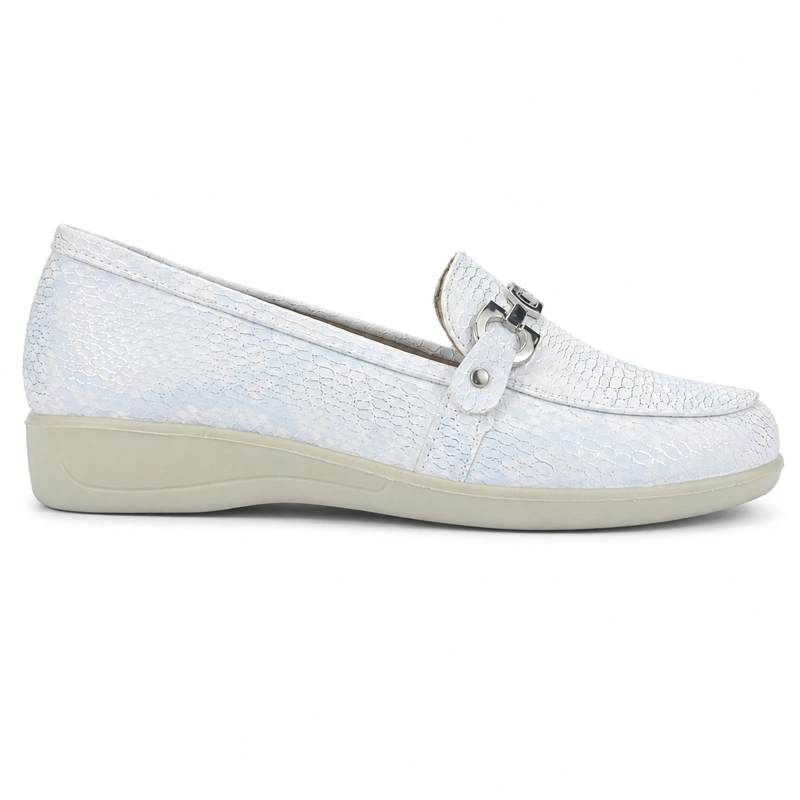 MOCASIN BLANCO MUJER CASUAL CHALADA DENZEN - 1