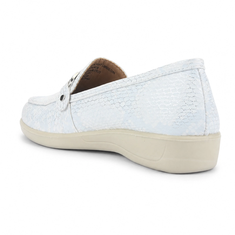 MOCASIN BLANCO MUJER CASUAL CHALADA DENZEN - 4