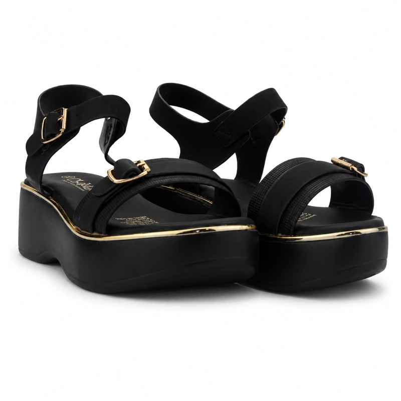 SANDALIA NEGRO MUJER CASUAL CHALADA TOTA - 7