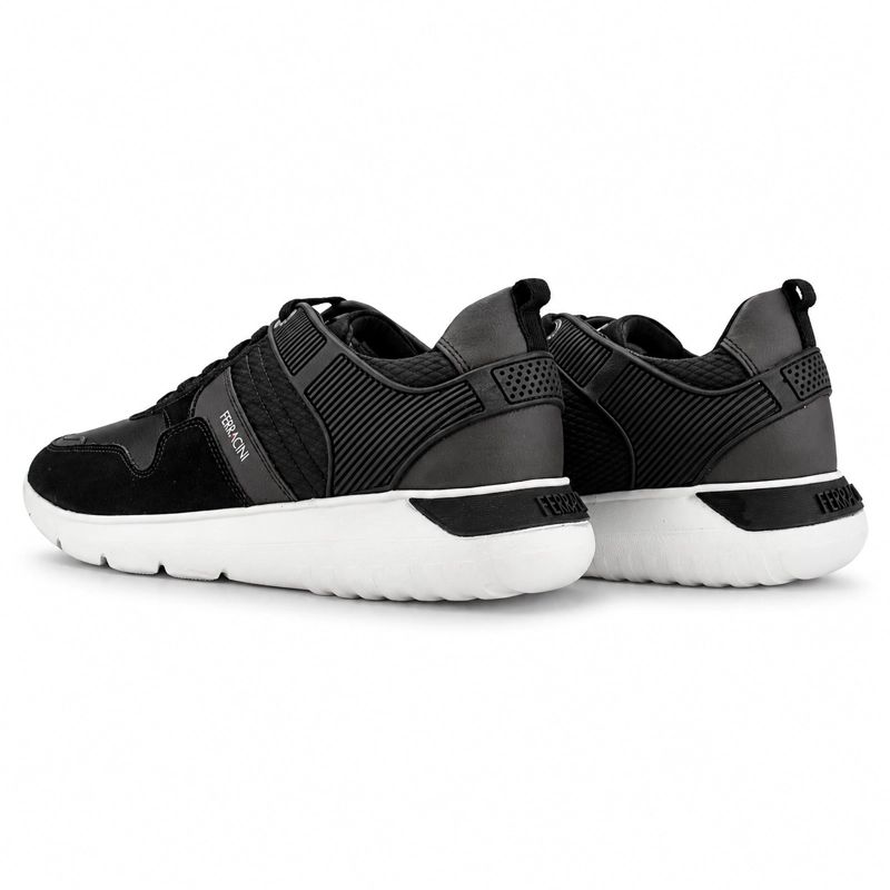 ZAPATILLA NEGRO HOMBRE URBANO FERRACINI 9246 - 6