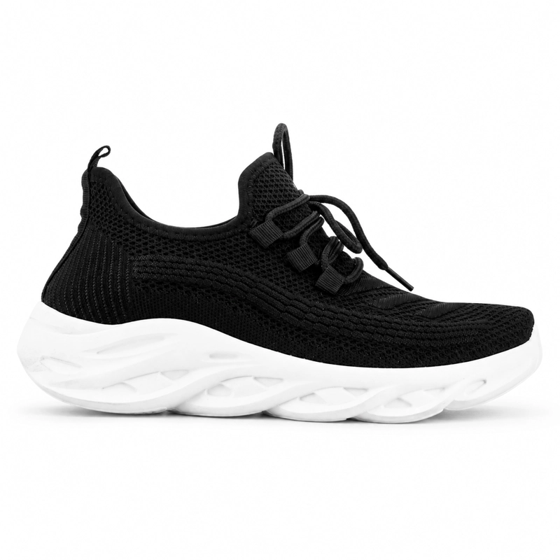 ZAPATILLA NEGRO MUJER URBANO FUNWAY SOCKET - 1