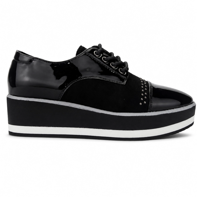 ZAPATO NEGRO MUJER CASUAL CHALADA GATE - 1