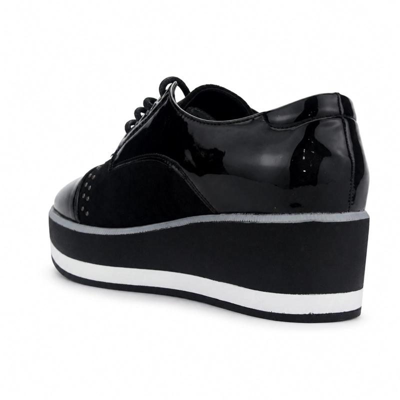 ZAPATO NEGRO MUJER CASUAL CHALADA GATE - 4