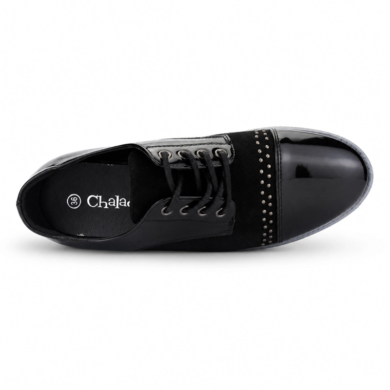 ZAPATO NEGRO MUJER CASUAL CHALADA GATE - 5