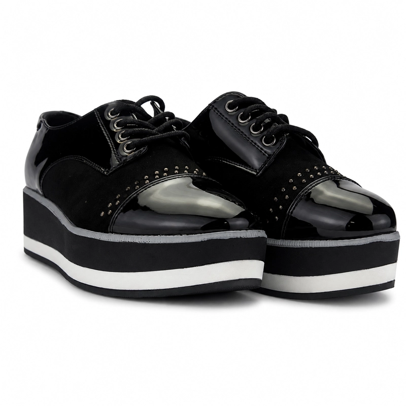 ZAPATO NEGRO MUJER CASUAL CHALADA GATE - 7
