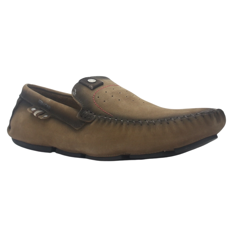 MOCASIN FERRACINI HOMBRE 2774 MALI GRIS CASUAL - 3