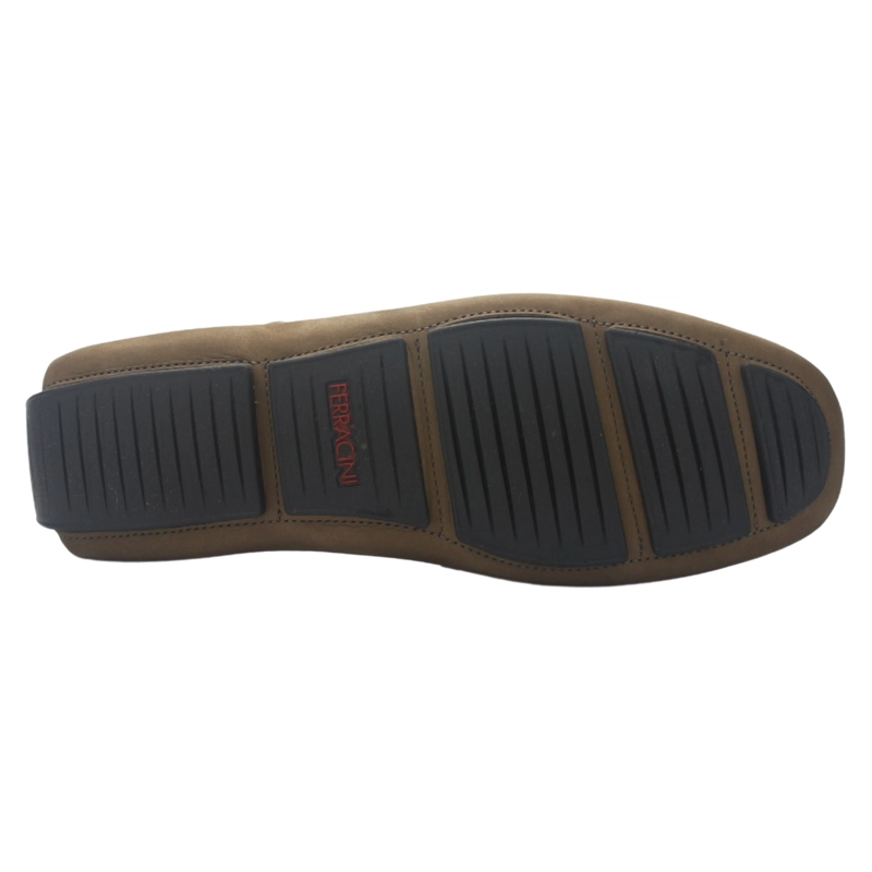MOCASIN FERRACINI HOMBRE 2774 MALI GRIS CASUAL - 6