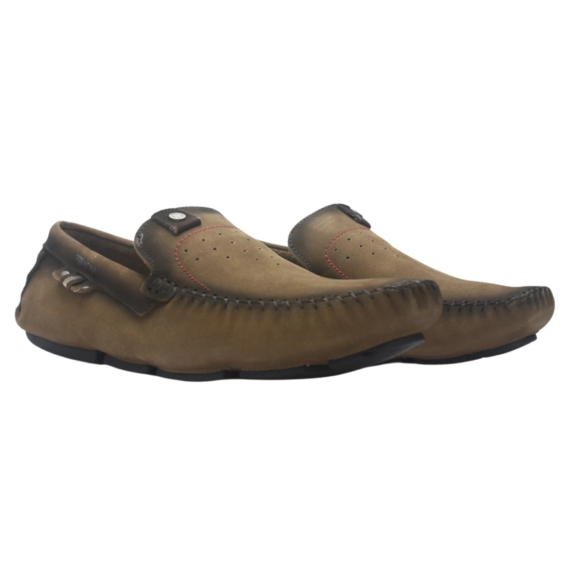 MOCASIN FERRACINI HOMBRE 2774 MALI GRIS CASUAL - 7