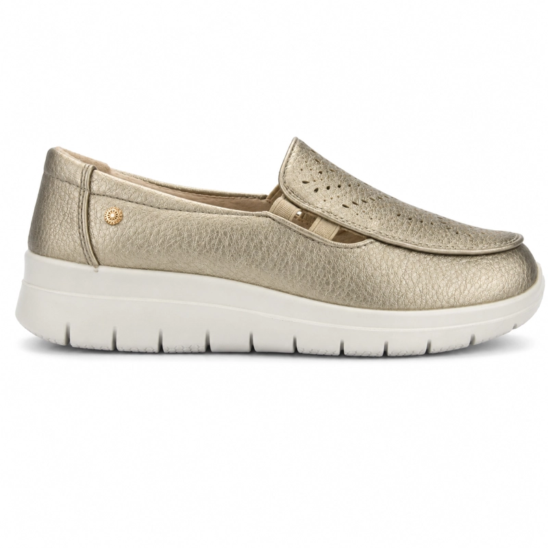 ZAPATO DORADO MUJER CASUAL CHALADA FINEST - 1