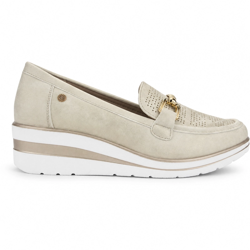 MOCASIN DORADO MUJER CASUAL CHALADA ZLAT - 1