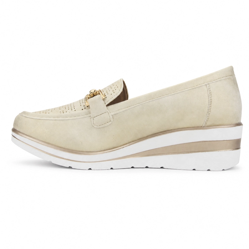 MOCASIN DORADO MUJER CASUAL CHALADA ZLAT - 2
