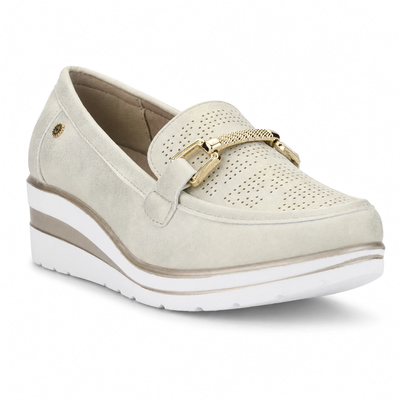 MOCASIN DORADO MUJER CASUAL CHALADA ZLAT - 3