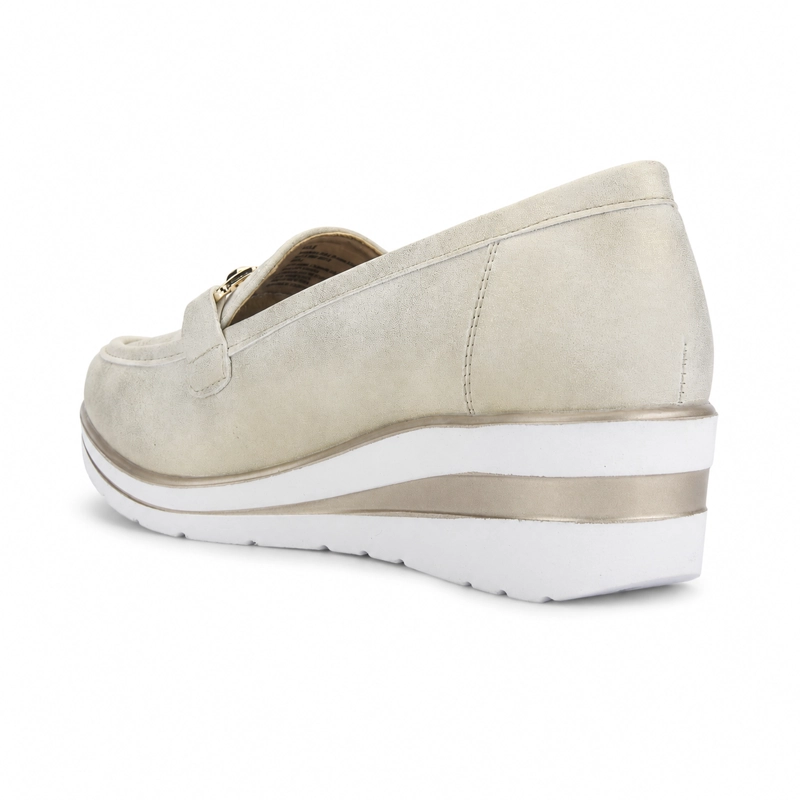 MOCASIN DORADO MUJER CASUAL CHALADA ZLAT - 4