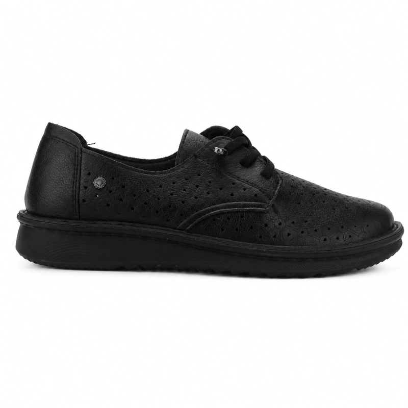ZAPATO NEGRO MUJER CASUAL CHALADA MUSALOW - 1